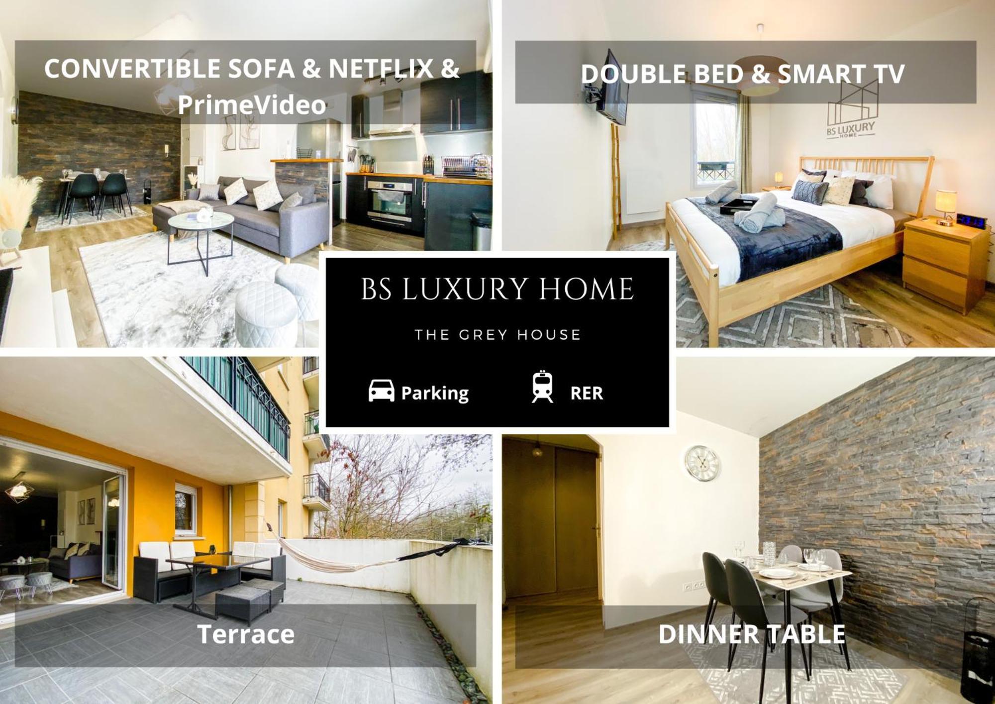 The Grey House - Parking - Piscine - Rer A 6 Min Apartment Bussy-Saint-Georges Luaran gambar